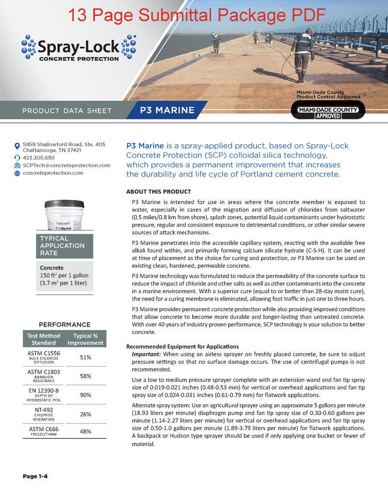 P3 Marine Submittal Package